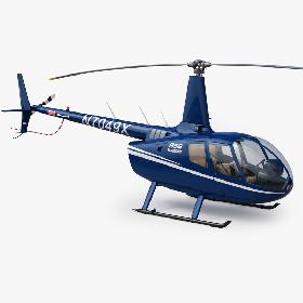 Helicopter Robinson R66 Turbine 3D